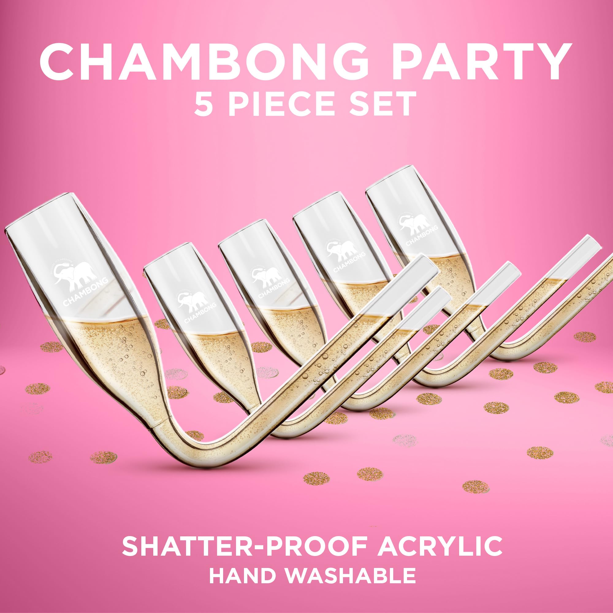 Chambong Party Pack - 5pc Acrylic Set with Gift Box