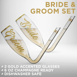 Chambong Bride and Groom  2PC Glass Set